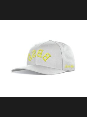 Invicta BBSD White Baseball Cap with Yellow Embroidered Logo